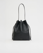 Drawstring Cabas - Black