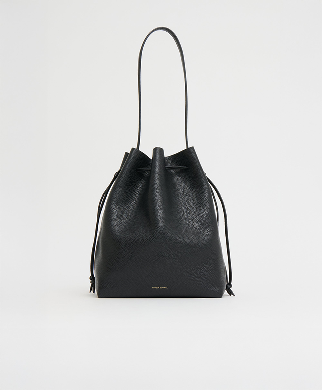 Drawstring Cabas - Black