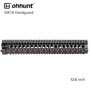 Coyote Tan MK18 M4A1 Handguard Quad Rail Free Floating Barrel Two-pieces Design AR-15 Deep FDE Color - 12.7 inch