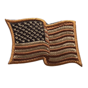 US Flag Waving Patch - Subdued RWB