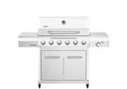 Gourmet Pro 6-Burner Stainless Steel Gas Grill with Searing Side Burner