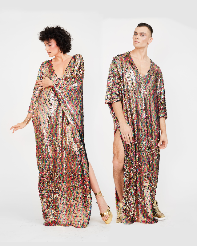 The Sequin Kaftan // RAINBOW GOLD
