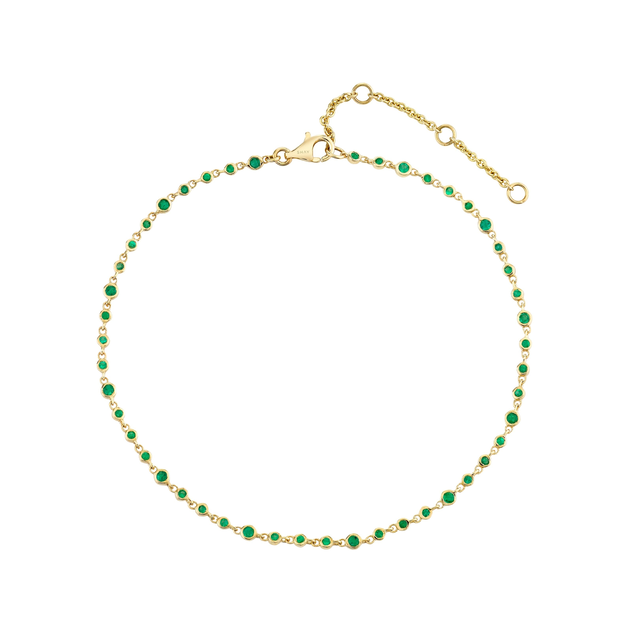 EMERALD INFINITY ANKLET