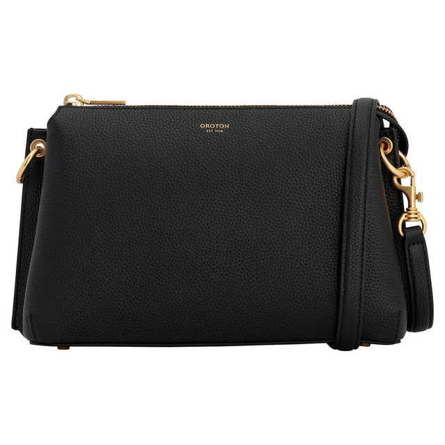 EVE ZIP TOP CROSSBODY BLACK
