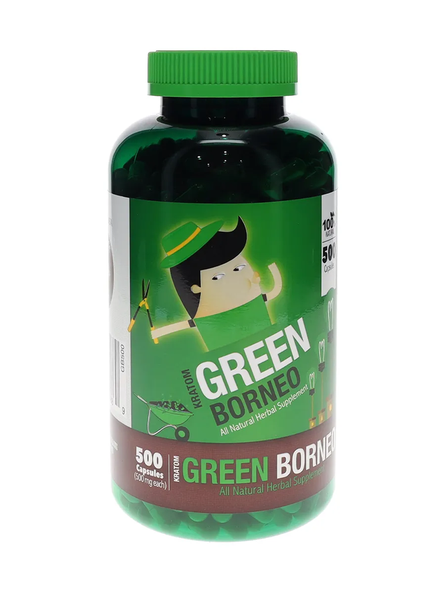 Bumble Bee Green Borneo Kratom Capsules 500ct