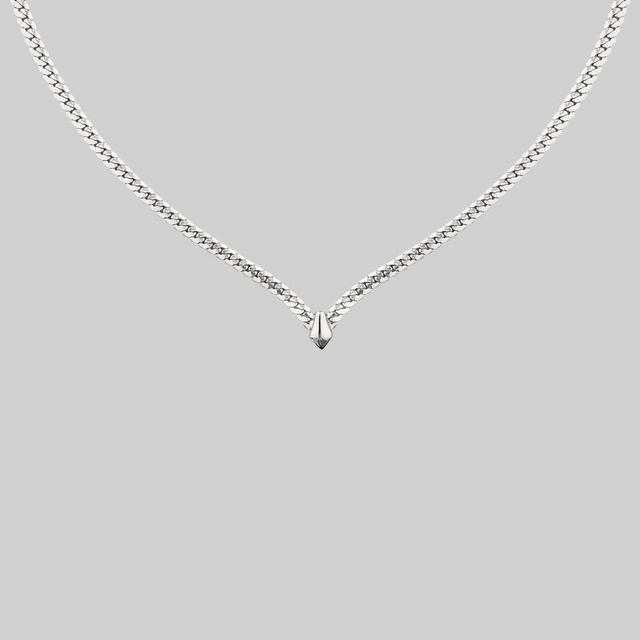 The Chevron Collar - Silver