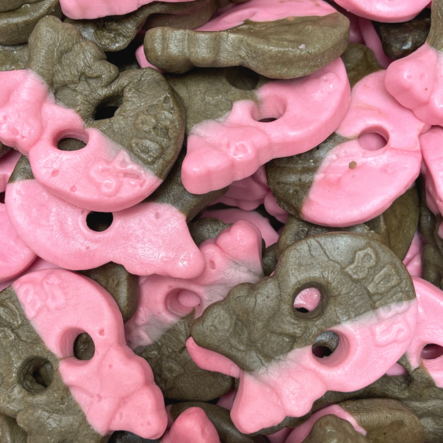 Bubs Foamy Licorice Raspberry Skulls bag