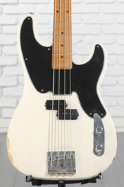 Fender Mike Dirnt Road Worn Precision Bass - White Blonde with Maple Fingerboard