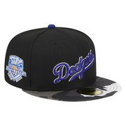 Men's Los Angeles Dodgers New Era Black Metallic Camo 59FIFTY Fitted Hat