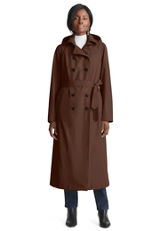 Double Breasted Long Trench Raincoat