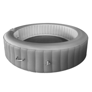 6-Seat Round Inflatable Pool Spa - Portable Hot Tub Spa With Light And  Remote Control