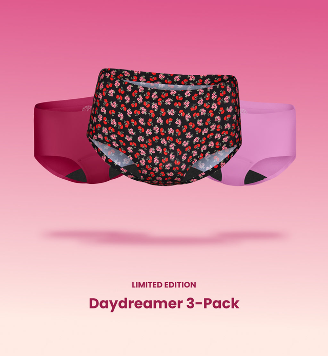 Light Leakproof No-Show Underwear Boyshort 3-Pack - Flash Sale