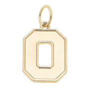 Buckeyes Shiny Gold Logo Charm