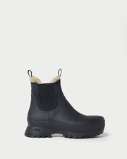 Tara Black Shearling-Lined Boot