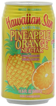 Hawaiian Sun Pineapple Orange Nectar, 11.5 Fl. Oz., 6 Pack