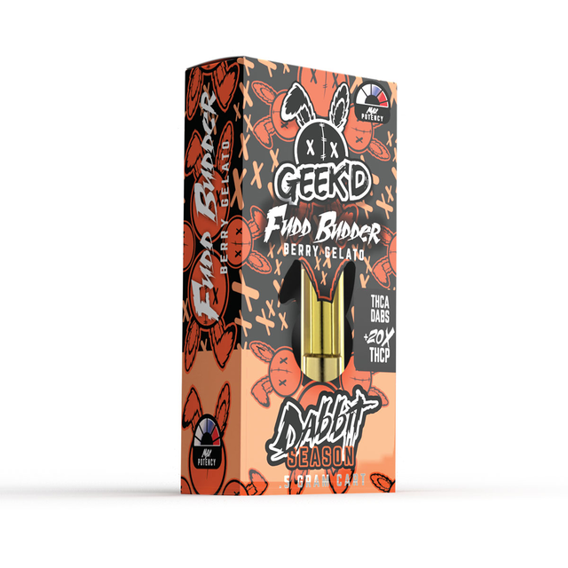Geek'd Extracts - Fudd Budder Berry Gelato - THC-A 20x Cartridge - Indica – Direct Delta 8 Shop