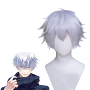 Anime Jujutsu Kaisen Satoru Gojo Grey Short Men Cosplay Wigs