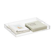 The Container Store Luxe Acrylic Rectangular Tray