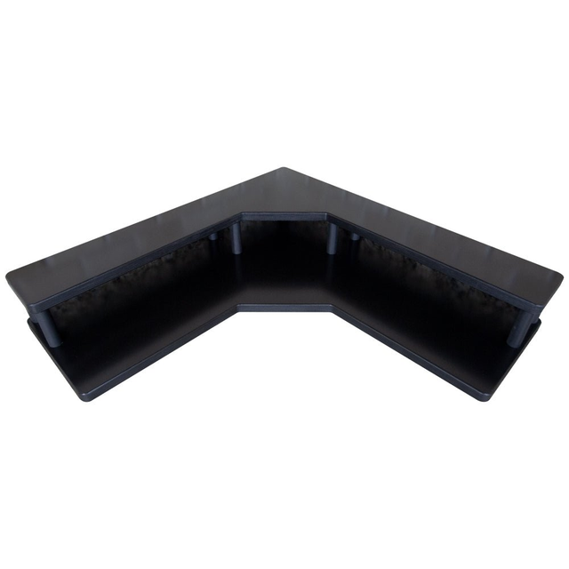 Counter Caddies™ - Walnut-Stained Corner Shelf - Liquor/Wine Bottle Display Style - Available in Black