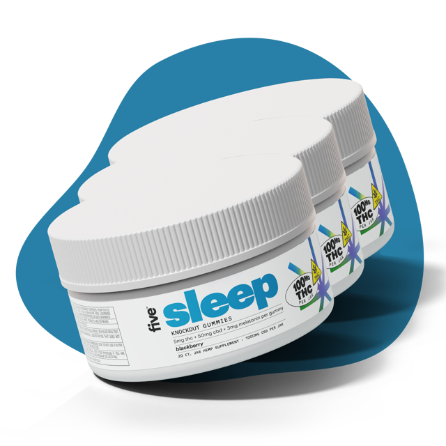 knockout sleep thc + cbd gummies