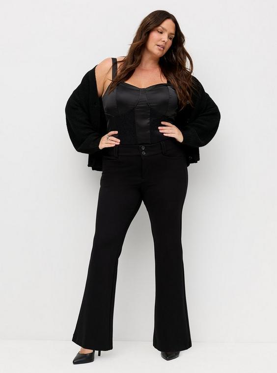 Trouser Boot Studio Luxe Ponte Mid-Rise Pant