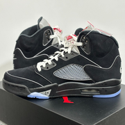 Men's Size Nike Air Jordan 5 Retro OG 2025 Black Metallic Reimagined HF3975-001