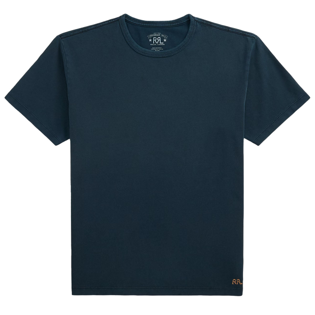 RRL By Ralph Lauren Relaxed Fit Heavyweight Jersey T-Shirt Dark Navy