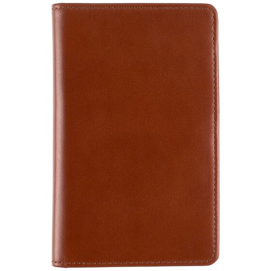 Day-Timer® Western Coach Leather Open Style Planner Cover, Dark Tan, Compact Size, Fits 3" x 5" Pages