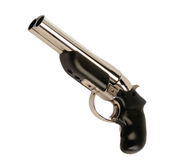 Diablo 12 Gauge Pistol, 6 inch barrel, Nickel with Black Finish Grips        -No FFL Required-