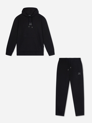 NICCE Mens Sect Graphic Hoodie & Jogger Tracksuit Set | Black