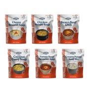 Soup Pouch Variety Pack, 6 Flavors, 48 Servings
