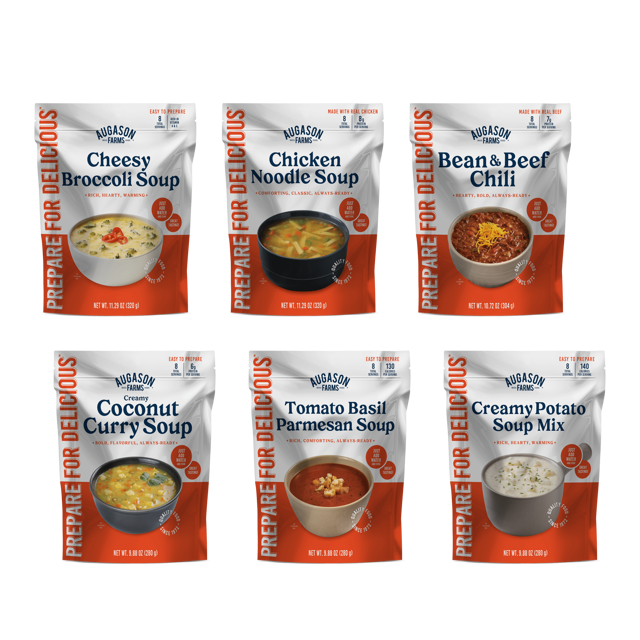 Soup Pouch Variety Pack, 6 Flavors, 48 Servings