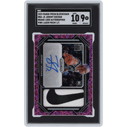 Jeremy Sochan San Antonio Spurs Autographed 2023 Panini Prizm Blockchain Nike Swoosh #NBA-JS #1/1 SGC Authenticated 9/10 Rookie Card