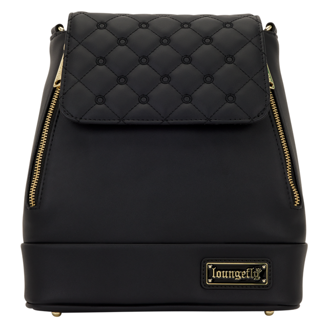 Loungefly The Lilly Black Convertible Mini Backpack & Crossbody Pin Trader Bag
