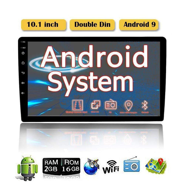 Binize 10 Inch Double Din Touch Screen Car Radio with MirrorLink
