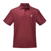 Grateful Dead | Dry Fit Polo | White Stealie in Maroon