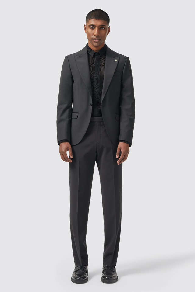 Buscot Slim Fit Black Suit - ARCHIVE