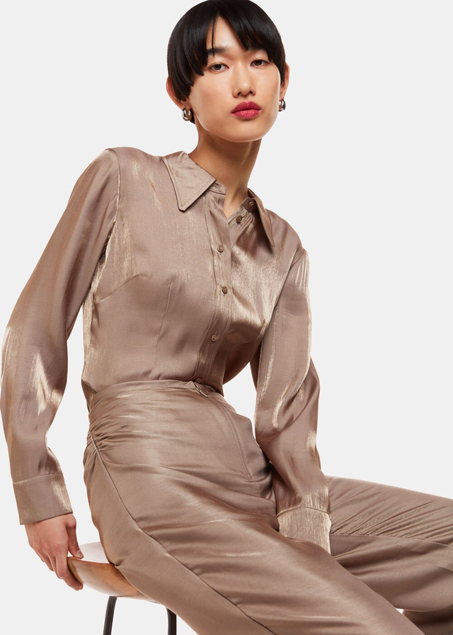 Pewter Tara Metallic Shirt