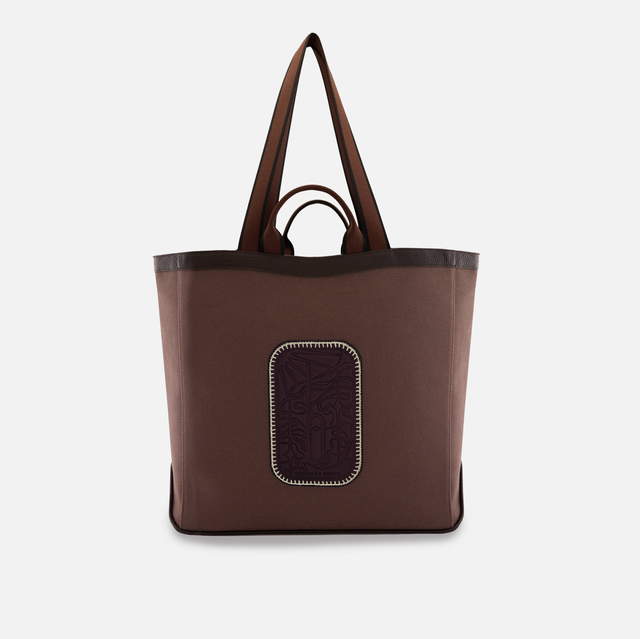 MAISON TOTE LARGE CANVAS CACAO