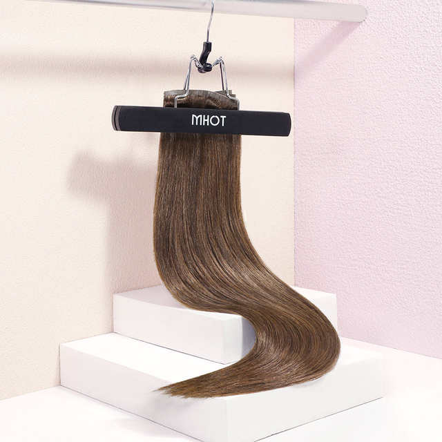 Light Chocolate Brown (4B) Clip-Ins