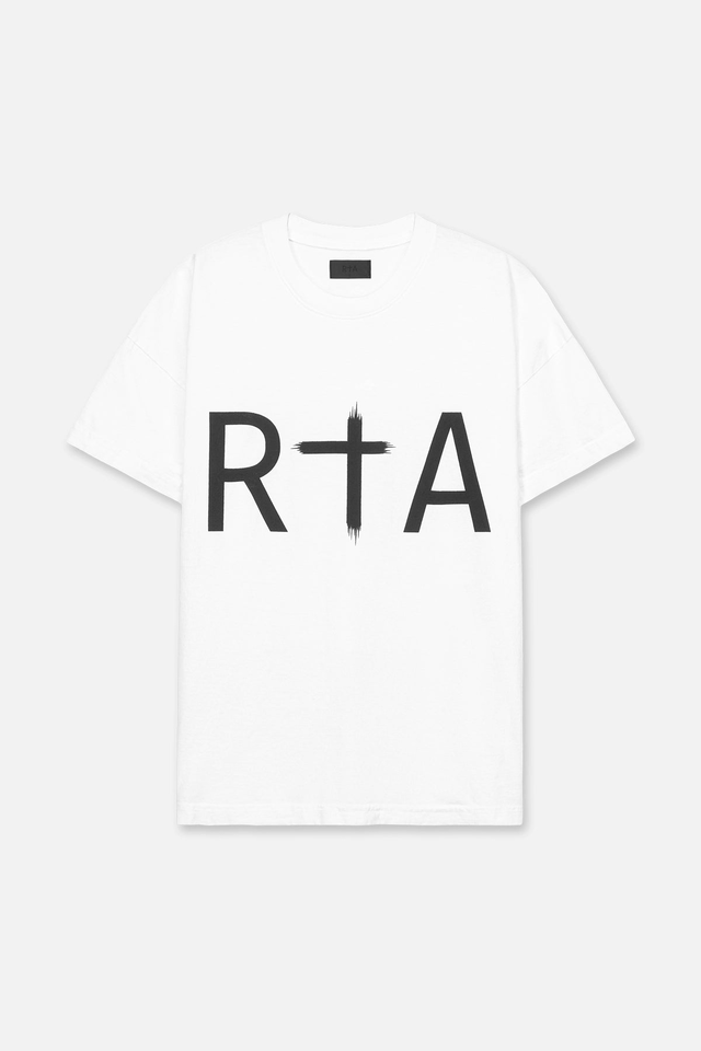LIAM TEE | WHITE FRONT LOGO