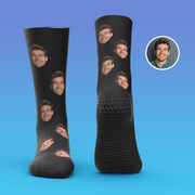 Custom Face Gripper Socks Personalized Non-slip Socks Gift for Friends