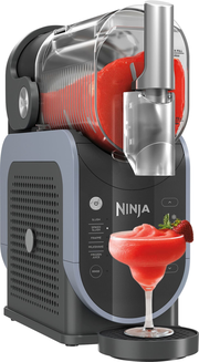 Ninja - SLUSHi 5-in-1 Professional Frozen Drink Maker, 88 oz. Frozen Drink & Slushie Machine, 5 Preset Programs - Artic Blue & Gray