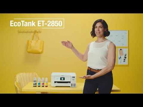 EcoTank ET-2850 Wireless Color All-in-One Cartridge-Free Supertank Printer with Scan, Copy and Auto 2-sided Printing - Certified ReNew