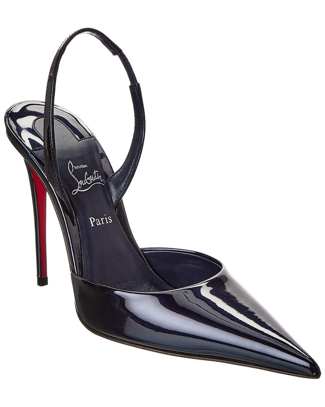 Christian Louboutin Kate Max O Sling 100 Leather Slingback Pump