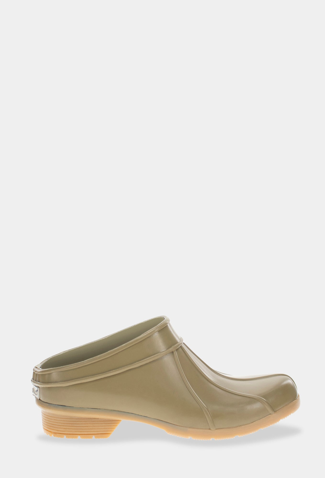 CLASSIC GLOSS HEEL CLOG - MOSS