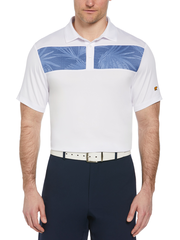Men's Short Sleeve Engineered Tropical Print Polo