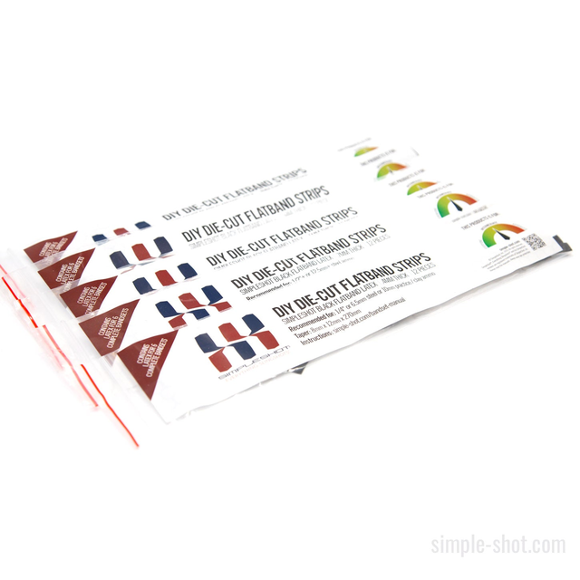 SimpleShot Die-Cut Slingshot Flatband Strips