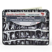 Crocodile Skin Card Holder Wallet