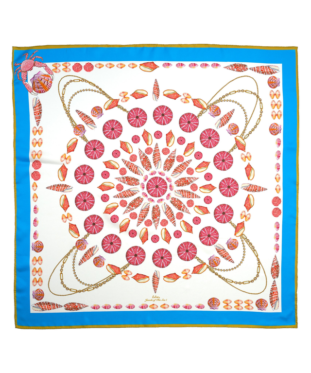 Jewels Of The Sea I 35" Silk Square Scarf